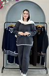 ست بافت یقه دار کد 4044