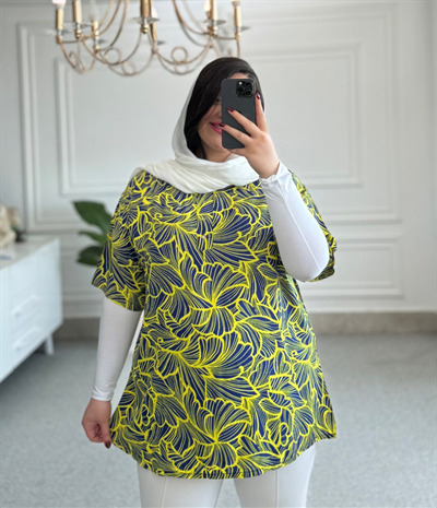 تیشرت نخی طرحدار کد 9392