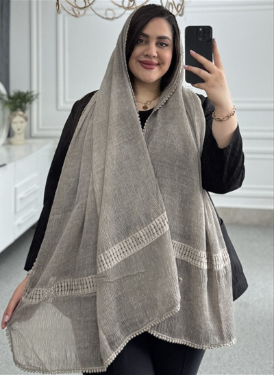 شال دانتل 2 دستک عدسی کد 7010