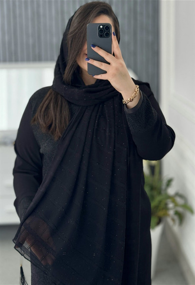 شال حریر نگین کد 7015