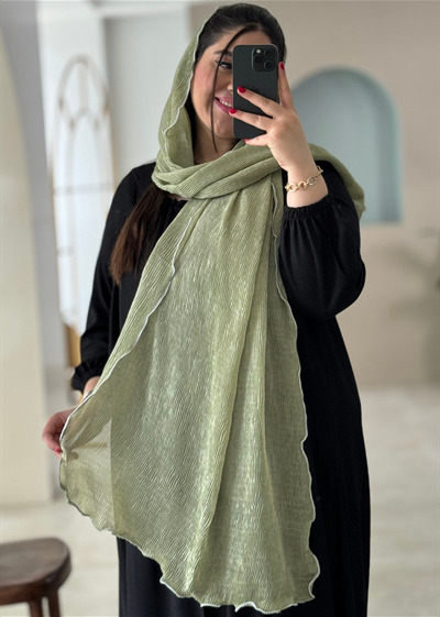 شال شنی مرواریدی کد 7033