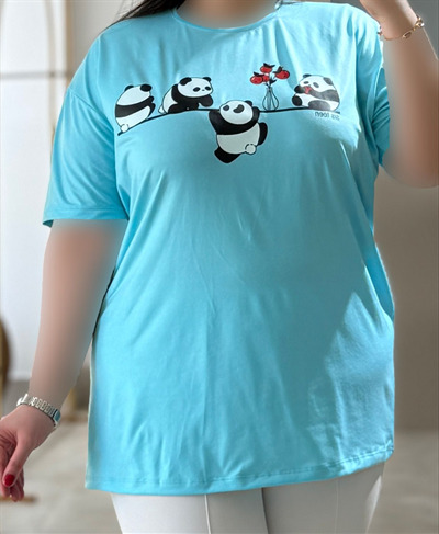 تیشرت ویسکوز چاپدار کد 6068