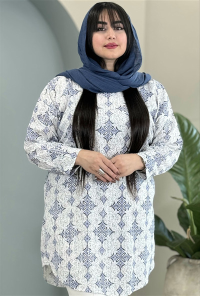 تونیک کراش طرحدار کد 3058 