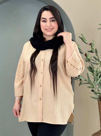 شومیز یقه مردانه کد3185