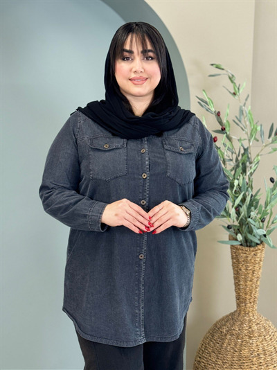 مانتو جین کاغذی کد 1374