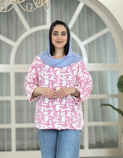 تونیک نخی طرحدار کد 1432