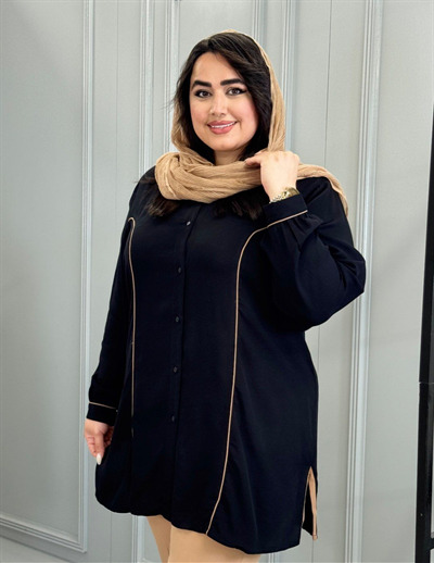 شومیز ترک عصایی مغزی دوزی کد 3237