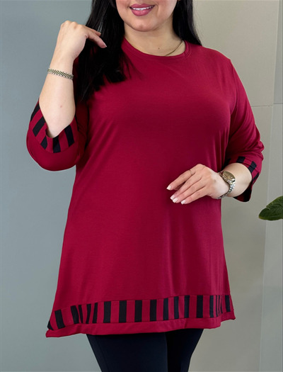  تونیک لبه راه راه کد 3277