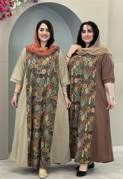پیراهن ماکسی خرجکار سنتی کد 8083