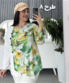 شومیز طرحدار 4 دکمه