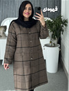 پالتو کتی یقه گرد کد 3124