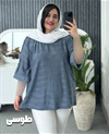 تونیک سرشانه دکمه دار کد 3652