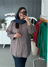 مانتو نگین دار خطی کد 128