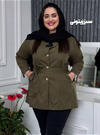 کت یقه انگلیسی کتان جیب فیلتر  کد 1285