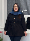 کت یقه انگلیسی کتان جیب فیلتر  کد 1285
