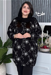 مانتو طرح دار کوتاه کد 86