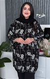 مانتو طرح دار کوتاه کد 86