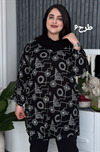 مانتو طرح دار کوتاه کد 86