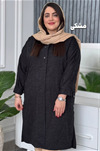 مانتو طرح دار بغل پرچ کد 1032