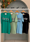 تیشرت پنبه طرح دار کد 6131