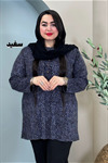 تونیک پلنگی دکمه چوبی کد 3128
