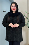 تونیک پلنگی دکمه چوبی کد 3128