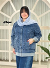 شومیز مانتویی جین کد 1298