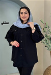شومیز مانتویی مغزی دوزی کد 1383