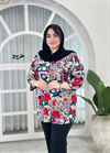 شومیز نخی طرح دار کد 3179
