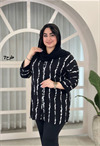 شومیز نخی طرح دار کد 3179