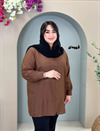 شومیز مانتویی پشت پاپیون کد 1385