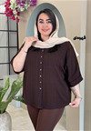 شومیز مانتویی پاگن دار کادنزا کد 1443
