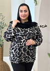 شومیز ساتن طرحدار کد 3239