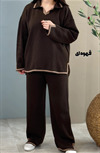 ست بافت یقه دار کد 4044