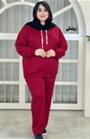 ست هودی شلوار ژاکارد کد 4111