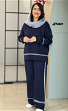 ست بافت خط دار کد 4038